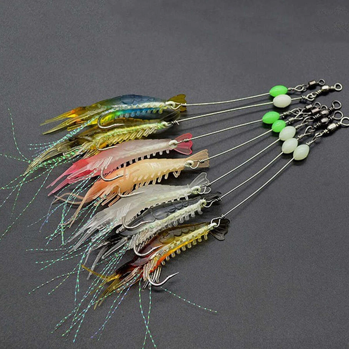 Bass Lures Freshwater Kit Artificial Shrimp Swinmbaits With Tackle