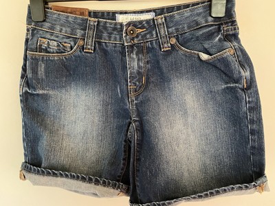 Fat Face Blue Distressed Denim Shorts 