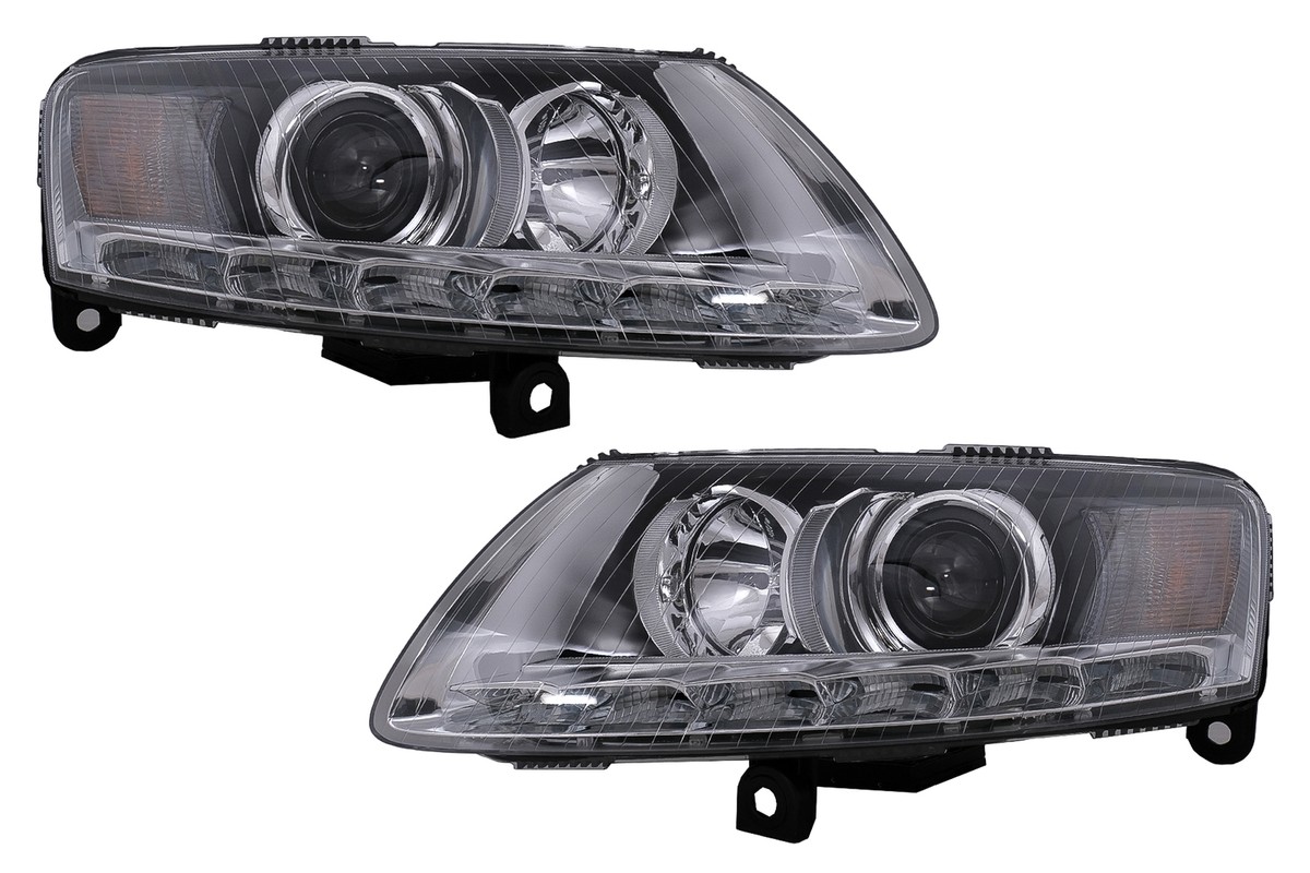 LED DRL Headlights for Audi A6 4F C6 2008-2011 Facelift Design