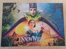 Disney Snow White UK Cinema 2025 Promotional Poster / Activity Sheet A3