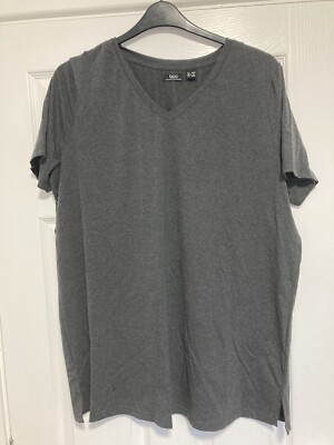 Herou Women's Summer V-Neck T-Shirt - Casual Short Sleeve Top With Side Split, V-Grey Small