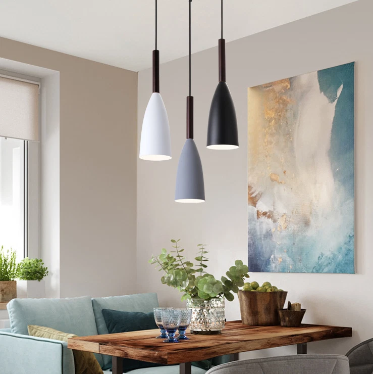 Kitchen Pendant Light Bar Lamp Home Chandelier Lighting Room Wood Ceiling Lights