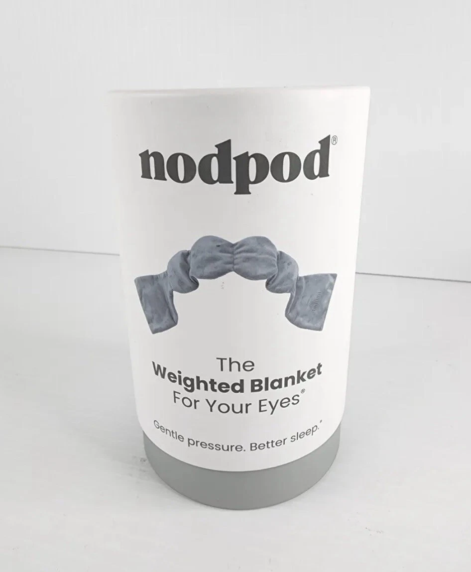nodpod Weighted Blanket For Your Eyes Sleep Mask Grey New