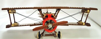LEGO Sculptures #3451 Sopwith Camel Set (2001): 100% Comp w
