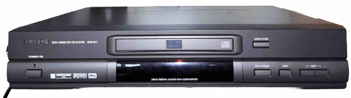 Samsung DVD-611/XAA DVD/Video-CD/CD NO REMOTE - Read Description