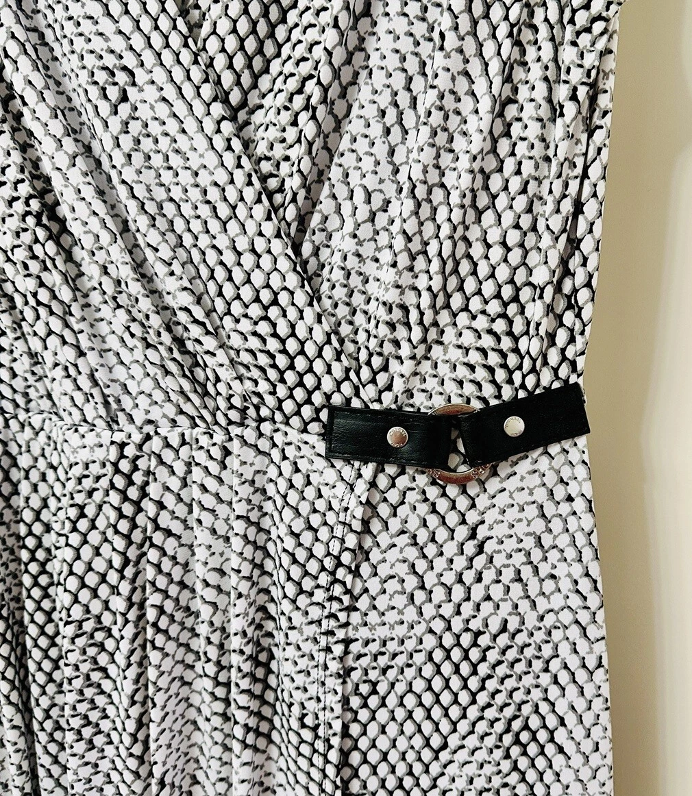 Abito MICHAEL Michael Kors stampato finto avvolgente taglia M