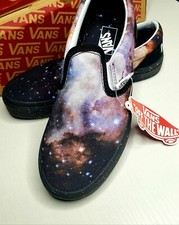 Vans Off The Wall Kids X NASA Space Voyager Galaxy Classic Slip-On Shoes