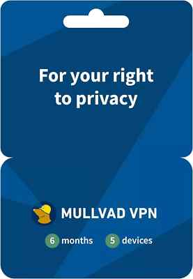 Mullvad VPN | 5 Devices for 6 Months | Protect Your Privacy with 6