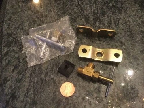 Parker Self piercing brass add on water valve hummidifier furnace plumbing 3/8 - Picture 2 of 8