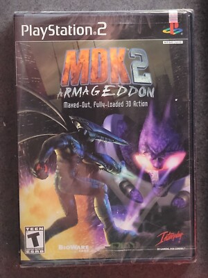 **NEW** MDK 2: Armageddon (Sony Playstation 2, 2001, Black Label) **SEALED**