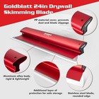 Goldblatt 24 inch Drywall Skimming Blade 0.3mm Skim Coat Aluminum Handle