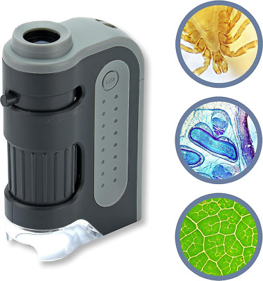Carson Microbrite plus 60X-120X LED Lighted Pocket Microscope (MM-300)