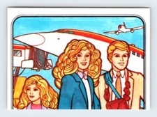 Vintage 1983 PANINI BARBIE 161 ALBUM STICKER 1 Sheet Mattel SD65