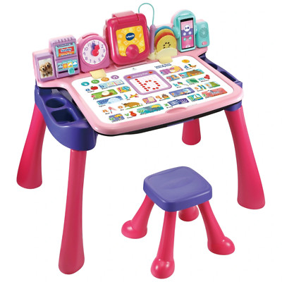 VTech Zeichnen und Lernen Aktivität Schreibtisch interaktiv Kinder Spielzeug Spaß Kunst Tisch rosa