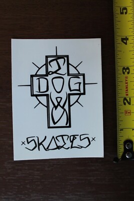 Dogtown Skateboards Graffiti Cross White OG Z45B Vintage