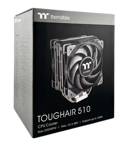 Thermaltake Toughair 510 - Kühler - 12 cm - 500 RPM - 2000 RPM - 23,6 dBA - NEW