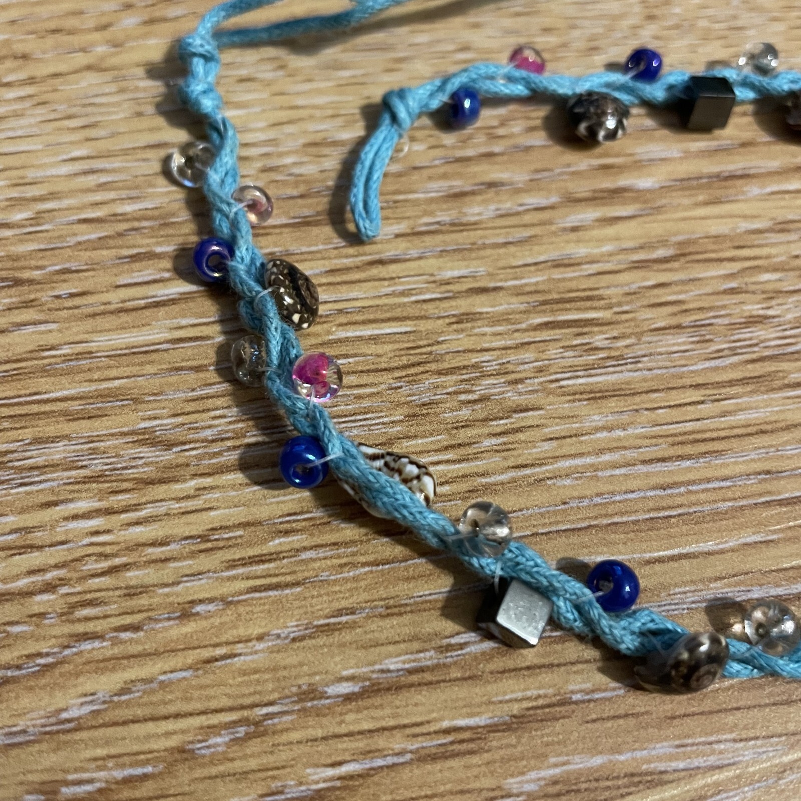 Handmade String Bracelet Anklet Shells & Beads - image 2