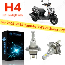 H4 LED Headlight Bulb Kit 8000k Ice Bule For 2009-2015 Yamaha YW125 Zuma 125
