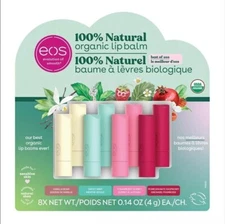 eos 100% Natural & Organic Lip Balm Variety Pack, 8 ct.