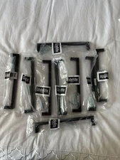 (9) NEW GlideRite  21683-192-MB-1 - MATTE BLACK Solid Square Cabinet Bar Pull