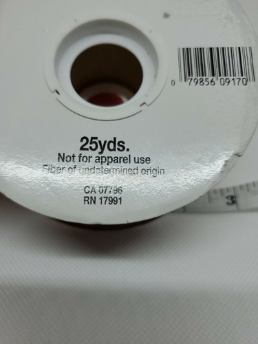 Fabric Ribbon 25 Yards x 2"Wide Brown Red Green Blue Floral Wreath Bow Craft New - Picture 2 of 5