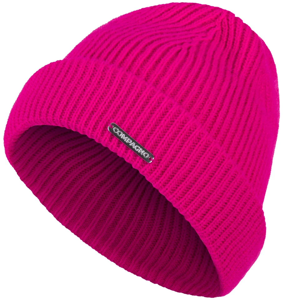 COMPAGNO warme Kindermütze Wintermütze Strickmütze Kinder Beanie Mütze elastisch