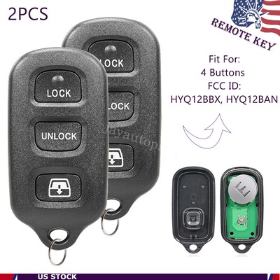 2 For 2001-2009 Toyota Sequoia 4Runner Remote Keyless Entry Car Key Fob HYQ12BBX