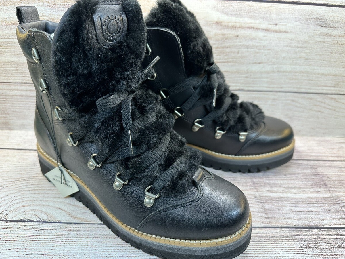 Cole Haan Zerogrand Waterproof Hiker Boots in black leather Men main image 4