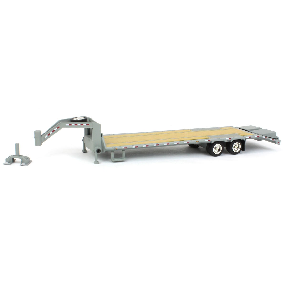 164 Gooseneck Trailer Primer Gray w Red - White Conspicuity Stripes 30391 3790₽