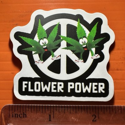 Hempflower Sticker Flower Power Cannabis Sticker Weed Marijuana | eBay