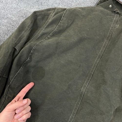 Giacca Carhartt vintage uomo grande C26 MOS tela muschio artico trapuntata foderata USA - Foto 11 di 12