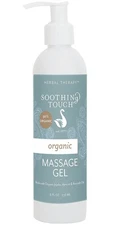 Soothing Touch Unscented Massage Gel Organic, 8oz, Expiration 11/19/2025