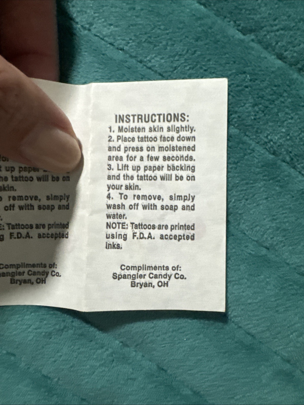 Vintage 1979 Spangler DUM DUMS Tattoos 15” candy DRUMMER MASCOT 4 Count