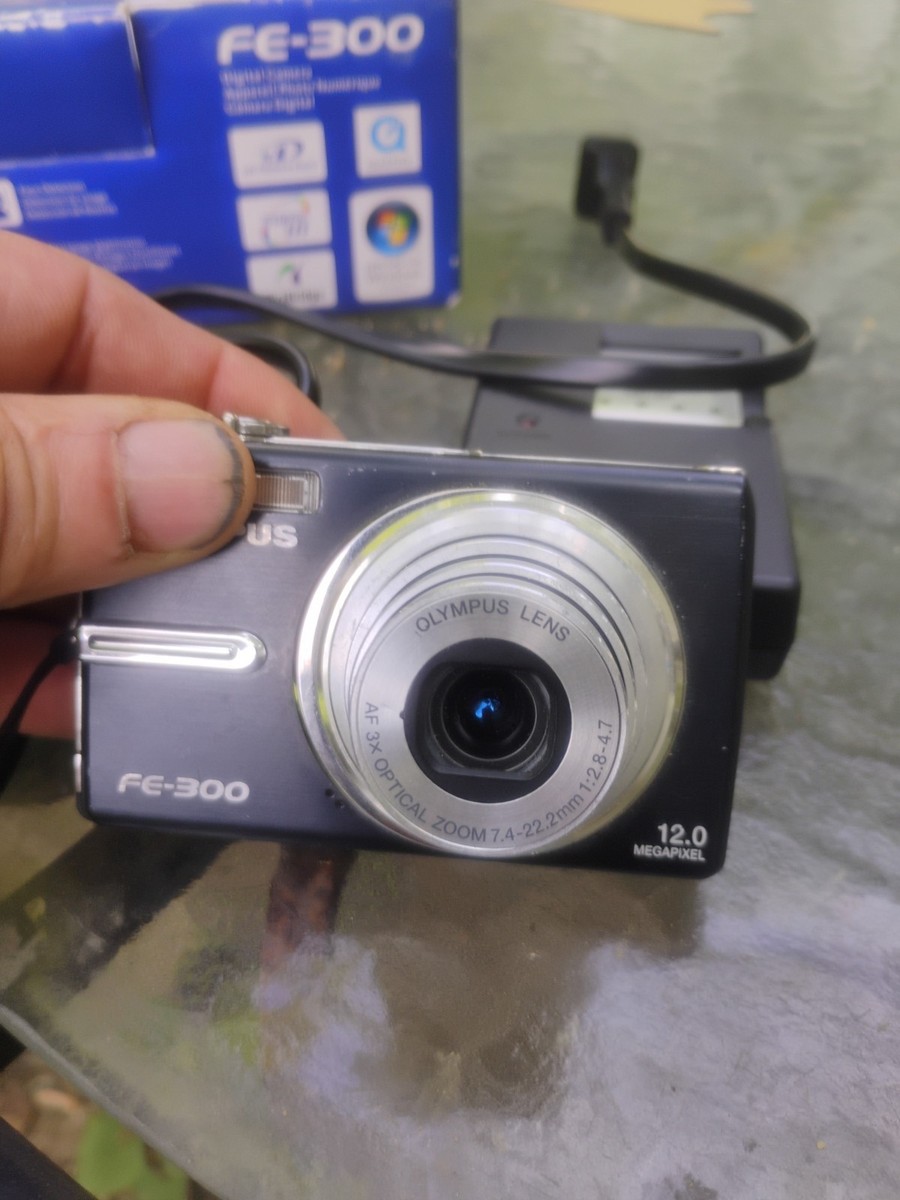 Olympus FE-300 12.0MP Digital Camera W/ Battery TESTED & WORKS 
