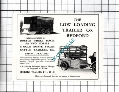 The Low Loading Trailer Co Bedfordshire - 1932 kleine Anzeige