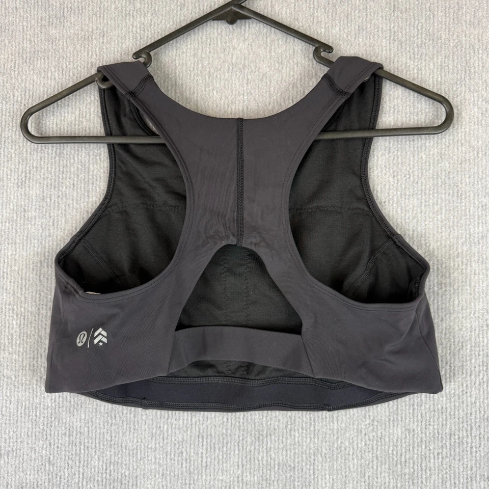 Sujetador deportivo Lululemon X Barrys Bootcamp para mujer 12 púrpura oscuro Lycra Coolmax Foto 2 de 4