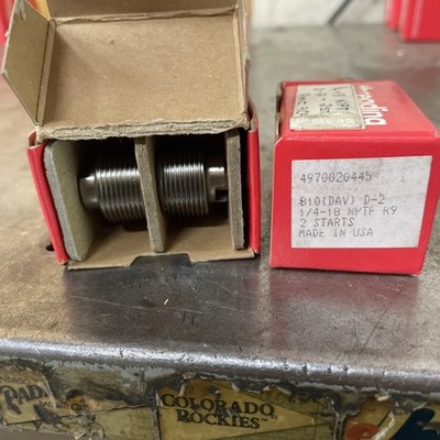 New Reed-Rico Thread Rolls Threading Dies B10(DAV) D-2 Size 1/4-18 NPTF USA