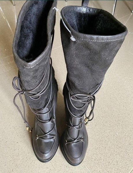 Women Moreschi Boots Brown Leather 38