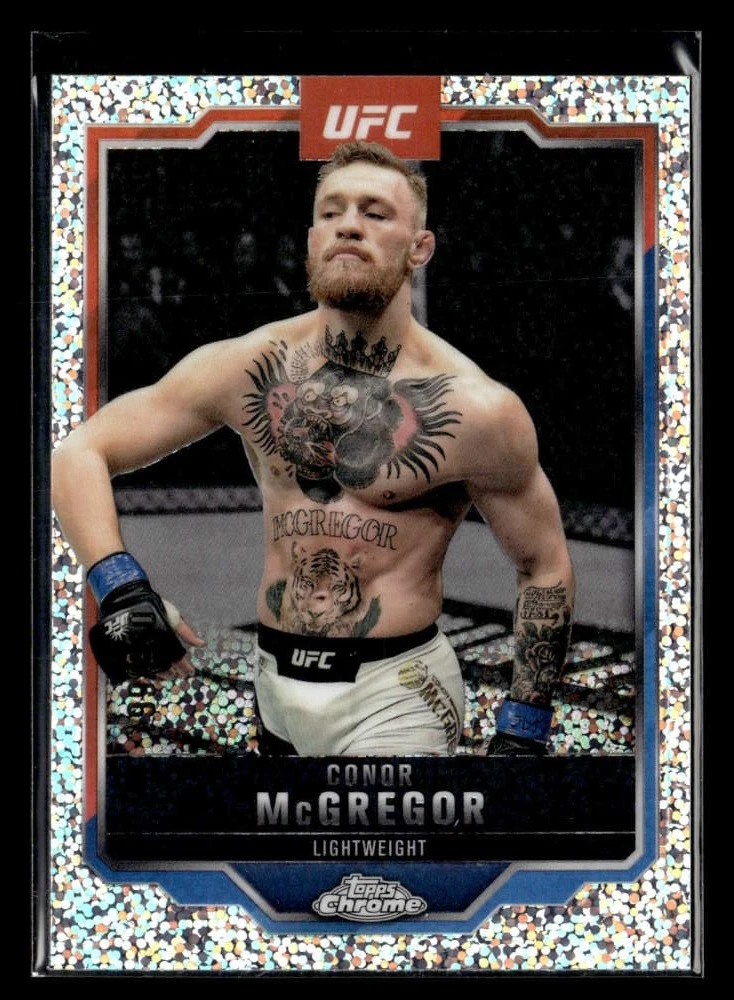 2025 Topps Chrome UFC Conor McGregor Speckle Refractor /250 #101 ZK9704