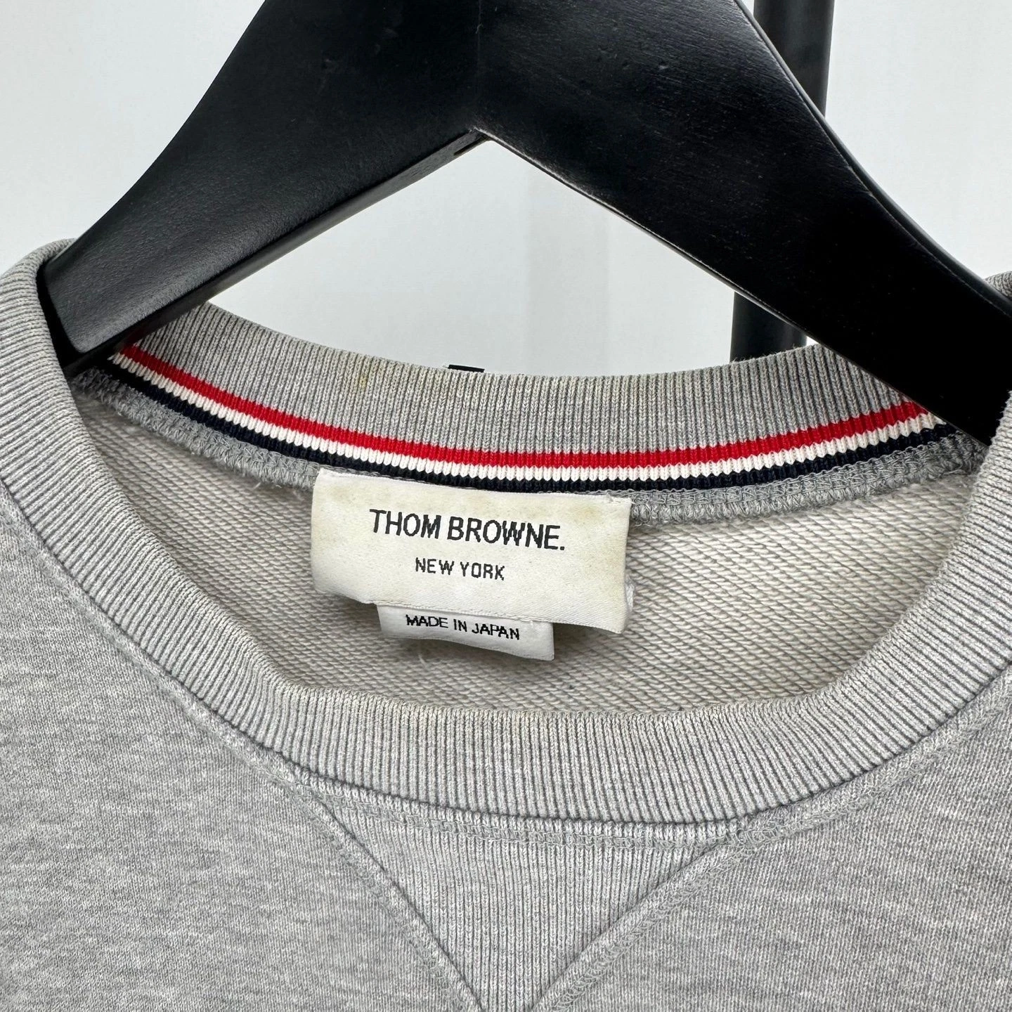 Thom Browne Felpa Bracciale Diagonale Grigio MJT021H 129705861