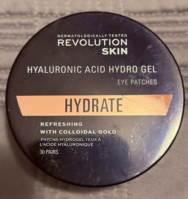 Revolution Skin Hyaluronic Acid Hydro Gel Eye Patches 30 Pairs~New/Sealed