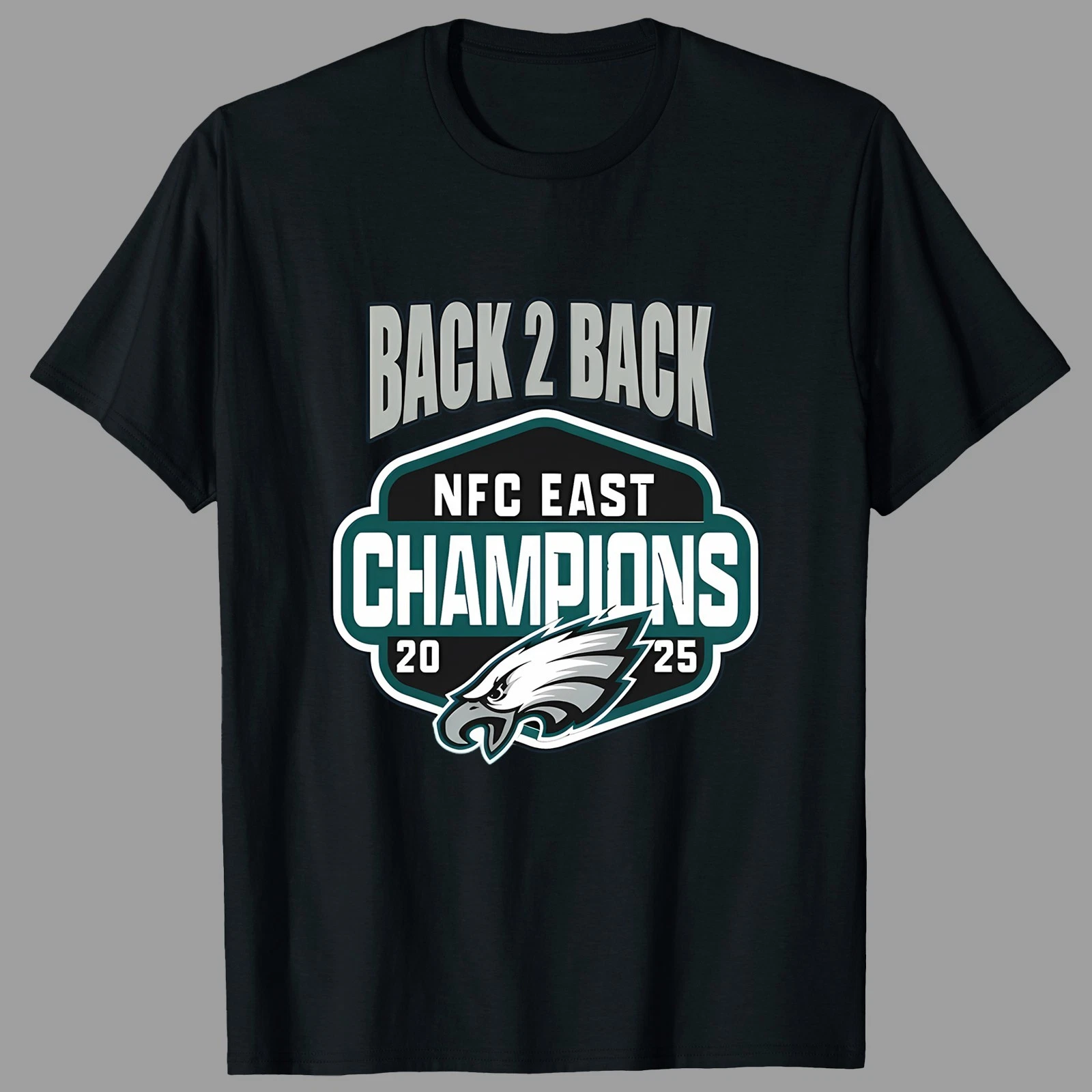 Philadelphia Back To Back 24-2025 NFC East Champion TShirt - Full Size