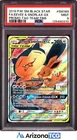 Pokemon 2019 Eevee & Snorlax GX SM169 Full Art Black Star Promo PSA 9
