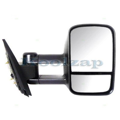 For 07-14 Suburban Tahoe Yukon XL Manual Telescopic Tow Mirror Black Right Side