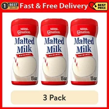 (3 pack) Nestle Carnation Original Malted Milk Powder Mix, 13 oz