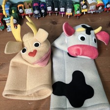DMPCREATIVE Baby Einstein Puppet Cow And Reindeer. Has Flaws See Photos