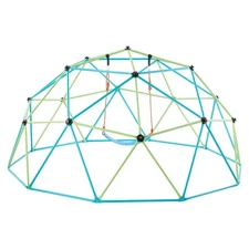 Uimoso 10FT Geometric Dome Climber with Swing and Hammock for Outdoor Play