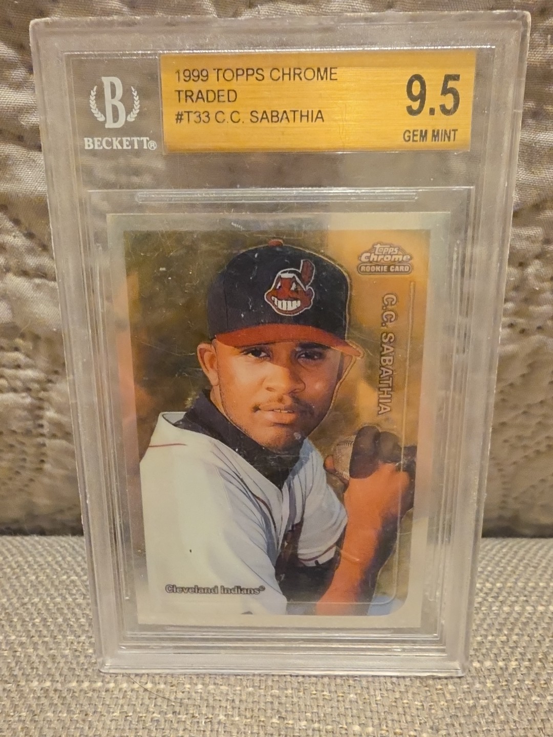 1999 Topps Traded Chrome #T33 C.C. Sabathia RC. HOFER THIS YEAR GEM MT 9.5 BGS