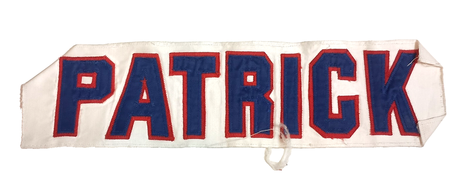 My Game Lettering Game Worn Wht Jersey Name Tag Craig Patrick Washington Capitals NHL ...