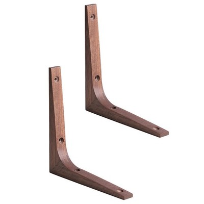  2 Pcs Hochleistungsregalhalterungen Dekorative Regalstützen Aus Holz